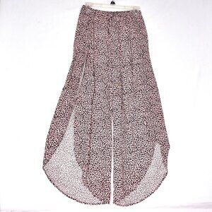 Jolie Women's Flowing Open Leg Animal Print Pant's Size Medium